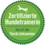 Grünes Logo für Zertifizierte Hundetrainerin durch die Tierärztekammer-